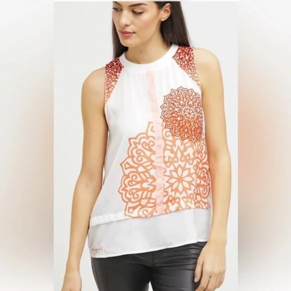Desigual Sleeveless Mandala Print Top